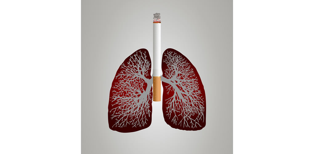 cigarette on lungs